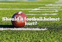 Should a football helmet hurt?