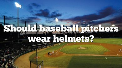 Should baseball pitchers wear helmets?