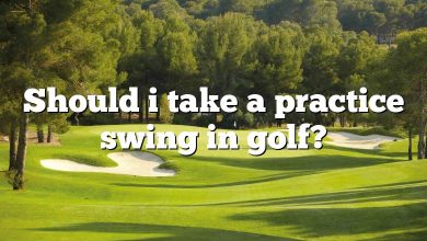 Should i take a practice swing in golf?