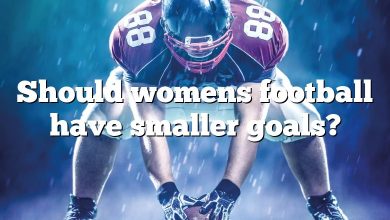 Should womens football have smaller goals?