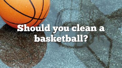 Should you clean a basketball?