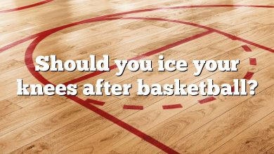 Should you ice your knees after basketball?