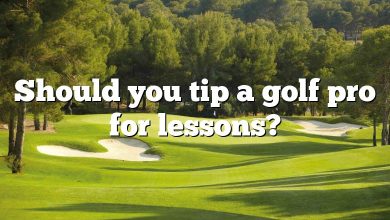 Should you tip a golf pro for lessons?