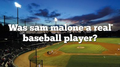 Was sam malone a real baseball player?