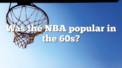 Was the NBA popular in the 60s?