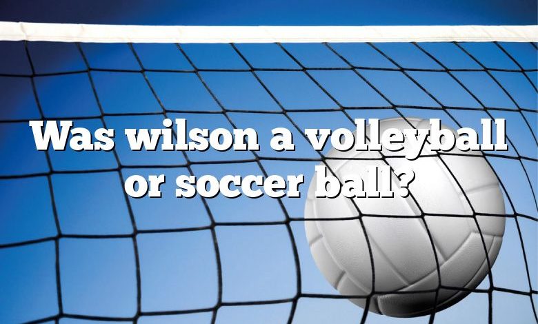 Was wilson a volleyball or soccer ball?