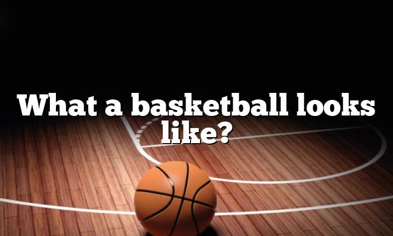 What a basketball looks like?