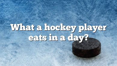 What a hockey player eats in a day?