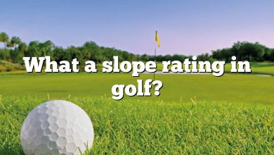 What a slope rating in golf?