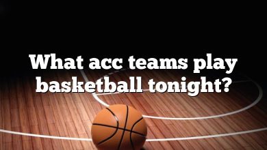 What acc teams play basketball tonight?