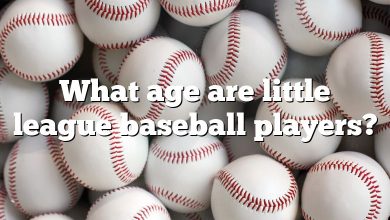 What age are little league baseball players?