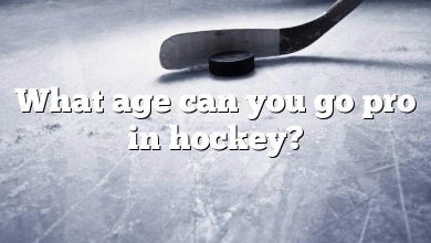 What age can you go pro in hockey?