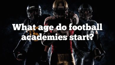 What age do football academies start?