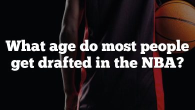 What age do most people get drafted in the NBA?