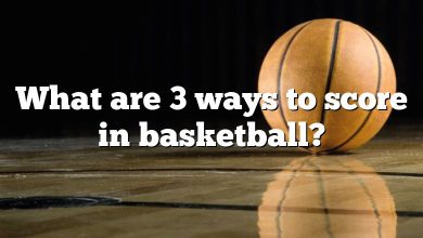 What are 3 ways to score in basketball?