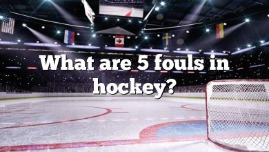 What are 5 fouls in hockey?