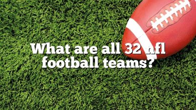 What are all 32 nfl football teams?