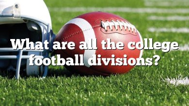 What are all the college football divisions?