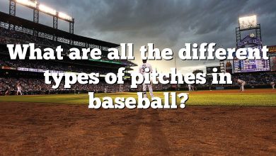 What are all the different types of pitches in baseball?