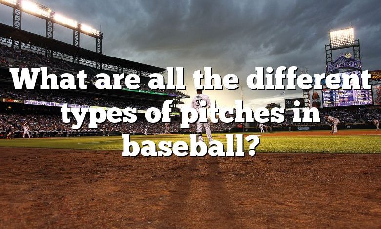 What are all the different types of pitches in baseball?