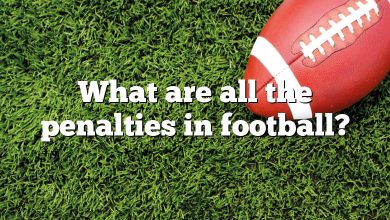 What are all the penalties in football?