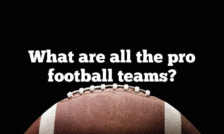 What are all the pro football teams?