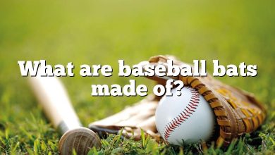 What are baseball bats made of?