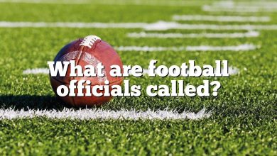 What are football officials called?