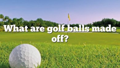 What are golf balls made off?