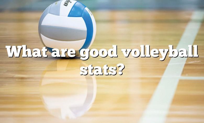 What are good volleyball stats?