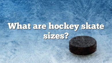 What are hockey skate sizes?