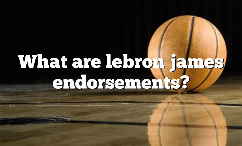 What are lebron james endorsements?