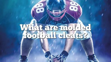 What are molded football cleats?