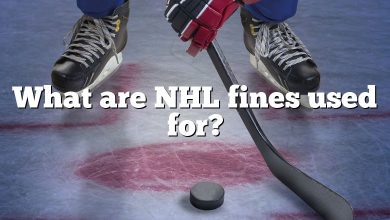 What are NHL fines used for?