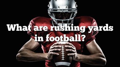 What are rushing yards in football?