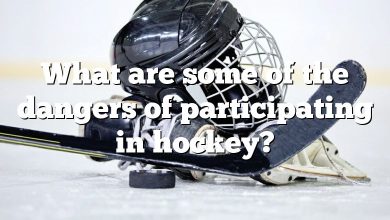 What are some of the dangers of participating in hockey?