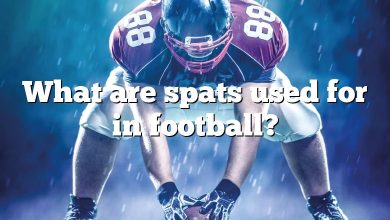 What are spats used for in football?