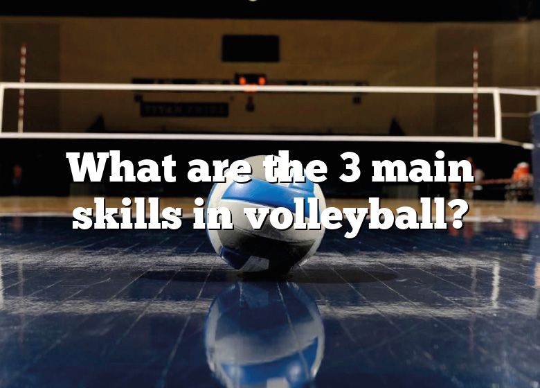 What Are The Three Main Skills In Volleyball