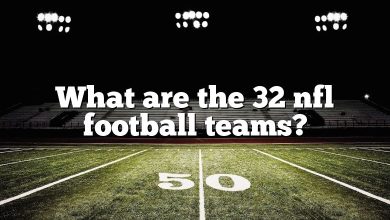 What are the 32 nfl football teams?