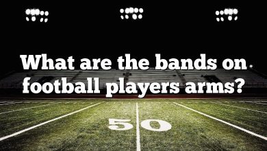 What are the bands on football players arms?