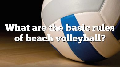 What are the basic rules of beach volleyball?
