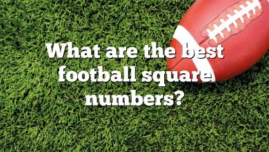 What are the best football square numbers?