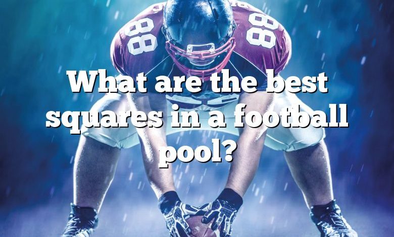 What are the best squares in a football pool?