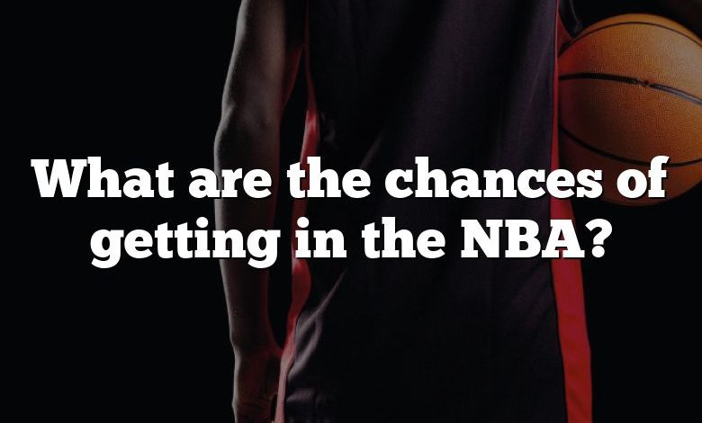 What are the chances of getting in the NBA?