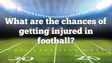 What are the chances of getting injured in football?