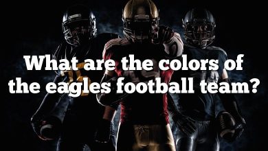 What are the colors of the eagles football team?