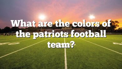 What are the colors of the patriots football team?