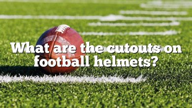 What are the cutouts on football helmets?