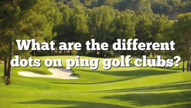 What are the different dots on ping golf clubs?