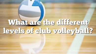 What are the different levels of club volleyball?